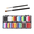 thumbnail image 1 of Juego de pintura para el cuerpo y la cara Paleta de de maquillaje Dibujo 12 colores vibrantes con pinceles de artista para de, 1 of 9