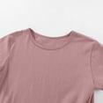 thumbnail image 4 of Aihuaihua Toddler Shirts Girls 4t Cotton Soft Crew Neck Short Sleeve Tshirt Basic Tops Casual Tees for Summer Hot Pink 2-3 Years, 4 of 6