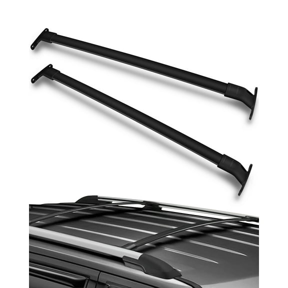 CCIYU Cargo Racks for Ford Expedition 2018-2019 Rooftop Luggage Canoe Kayak Carrier Rack Black Roof Rack Cross Bar - Fits Side Rails Models ONLY