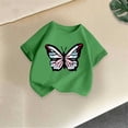 thumbnail image 3 of Eltusu Cotton T-Shirts for Boys, Casual Summer Pullover Crew Neck Grphic Tee with Short Sleeve Army Green Size 6-8 T, 3 of 4