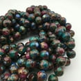 thumbnail image 4 of K-KED Multi-Color Mosaic Quartz Smooth Round Beads 6mm 8mm 10mm 12mm 15.5" Strand-10 mm, 4 of 6