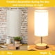 thumbnail image 1 of Lámpara de escritorio Base de grano de madera Lámpara de escritorio LED Pantalla de tela Hogar Dormitorio (enchufe de EE. UU.) Likrtyny Libre de BPA, 1 of 3