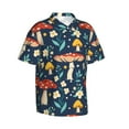 thumbnail image 2 of Disketp Hawaiian Shirts For Men,Colorful Mushrooms Print Mens Casual Short Sleeve Button Down Shirts Beach Shirt, 2 of 8