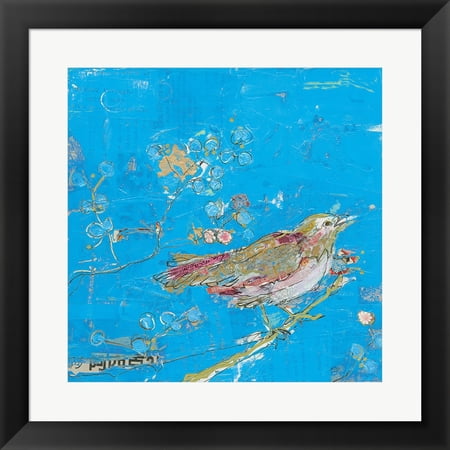 UPC 193302000028 product image for Birds of a Feather v2 Blue by Kellie Day, Framed Wall Art, 19.5W x 19.5H | upcitemdb.com