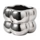 thumbnail image 1 of Mini maceta de cerámica para flores de 4 pulgadas, soporte para brochas de maquillaje para escritorio Plateado, 1 of 9