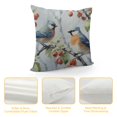 thumbnail image 4 of SHANXI Throw Pillow Covers Double Sided Velvet Outdoor Winter Bird Decorative Couch Pillows for Bedroom Living Room Outdoor 20x20in, 4 of 5