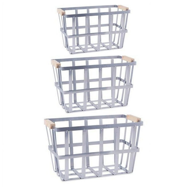 Design Imports Z02437 DII Panier en Métal Galvanisé Moderne Urbain