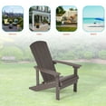 thumbnail image 5 of CHYVARY 1 Peak Adirondack Chair, Fire Pit Outdoor Patio Furniture,Brown, 5 of 6
