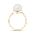 thumbnail image 2 of Angara South Sea Cultured Pearl Solitaire Bypass Ring in 14K Yellow Gold for Women | June Birthstone Jewelry for Her, 2 of 7