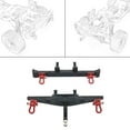 thumbnail image 6 of Almencla 2Pcs 1:12 Aluminum RC Front and Rear ,Replacement,Crawler Metal Parts DIY Accessories Upgrade Part for MN128 RC Trucks black, 6 of 8