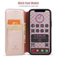 thumbnail image 2 of Casus Classic Wallet Case Leather Logo View Card Holder Cover for Apple iPhone 11 Pro Max - Rose Gold, 2 of 8