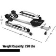 thumbnail image 3 of Demifill Hydraulic Rowing Machine, Exercise Adjustable Double Hydraulic Resistance Rowing Machine, Full Motion Folding Rower with LCD Monitor, Adjustable Resistance, for Home Use, Black, 3 of 8