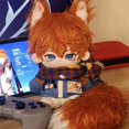 thumbnail image 1 of Genshin Impact Figura de anime Serie de muñecos de algodón, Tartaglia, Peluches de mantequilla de algodón, Peluches Kawaii, Regalos de ropa, 20 cm, 1 of 5