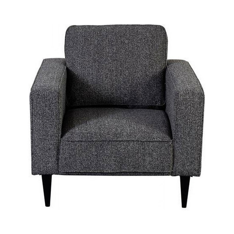 Hawthorne Collections Keaton Upholstered Chair Gray Walmart