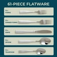 thumbnail image 7 of Gibson Abbeville 61 Piece Flatware Set, 7 of 7