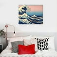 thumbnail image 4 of Nawypu Great Wave of Kanagawa Katsushika Hokusai Extra Large Modern Gallery Wrapped Giclee Canvas Prints Abstract Seascape Sea Artwork Pictures Paintings on Canvas Wall Art for Home Decor, 4 of 4