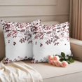 thumbnail image 3 of Outdoor Waterproof Pillow Covers Retro Farmhouse Brown Red Leaves Decorative Throw Pillow Protectors,Pillowcase Cushion Cases for Patio Sofa Garden Couch,16x16in,Pack of 2, 3 of 14