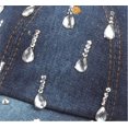 thumbnail image 2 of CoCoMangos Womens Bling Denim Baseball Cap Diamond Jean Hip Hop Hat Sparkle Rhinestone Hats, 2 of 4