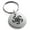 Silver, variant on Stainless Steel Greek Mythology Hydra Engraved Small Medallion Circle Charm Keychain Keyring