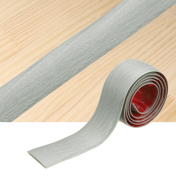 Floor Transition Strips, 3.28 ftx1.57" Edging Trim, White Wood Grain