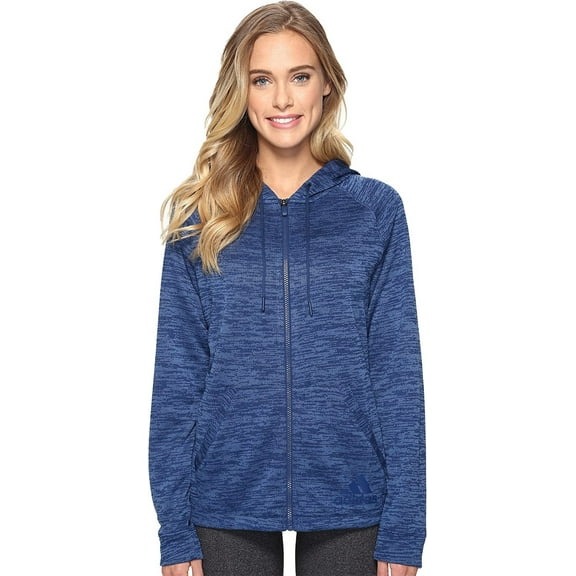 adidas Women's Sport-2-Street Hoodie, Mystery Blue Black, X-Small