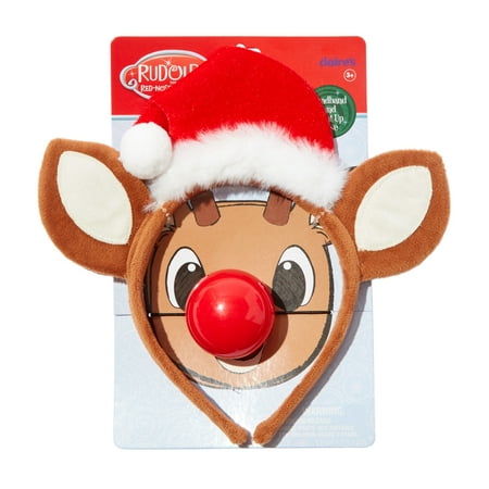 Claire's Girls Rudolph The Red Nosed Reindeer Fashion Headband with Light-Up Nose, Children's