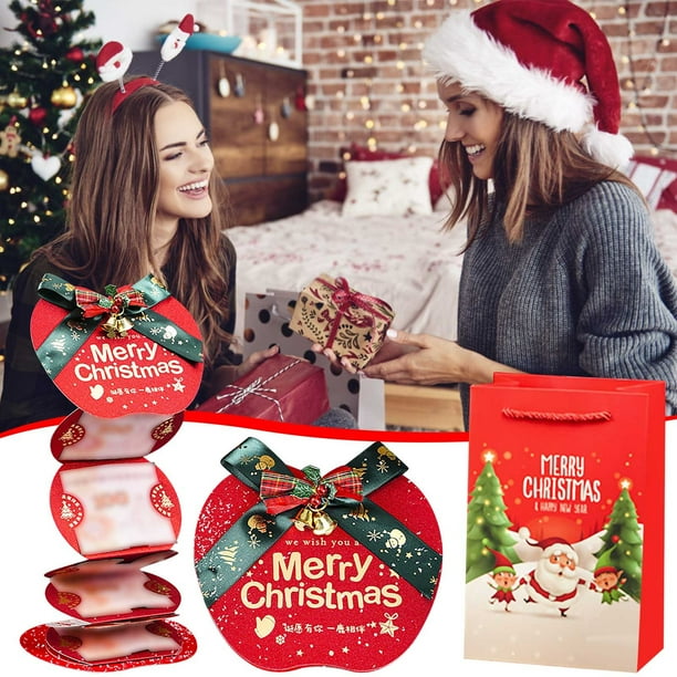 Sobre rojo navideño, diseño de papel hecho a mano, para niños y parejas, detalle festivo, elegante color rojo, perfecto para regalar, recuerdo decorativo.