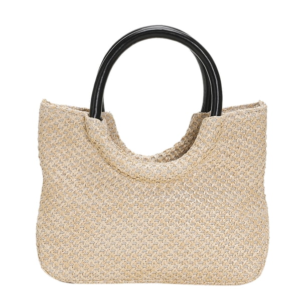 Damas Bolso Casual Verano Playa Camping Almacenamiento (negro)