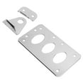 thumbnail image 4 of Side Mount Tag License Plate Holder, Universal Motorcycle Tail Light Bracket Strong Anti Deformation Rustproof  For Motorbike Silver, 4 of 8