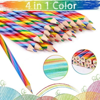みなカラーエッセンスRAINBOW & YELLOW 30ml セット Nsxsu, Rainbow Colored Pencils, 30 Count, Pre-sharpened for