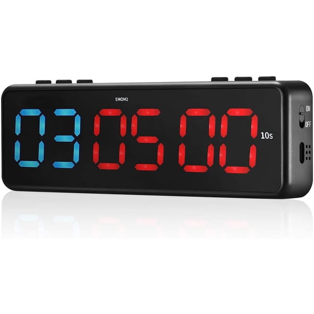 Temporizador De Entrenamiento De Fitness Led Temporizador De Gimnasio Temporizador De Ejercicio Portátil Ligero Vogacara CE008454-01