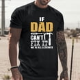 thumbnail image 2 of LUOGENLI T-shirts pour Homme pour Hommes Homme Printemps et Été Fête des Pères Décontracté Rétro Lettrage Impression Partielle T-Shirt Col Rond Manche Courte Haut T-shirts pour Hommes T-shirts Graphiques Pâques Noir TTG, 2 of 6