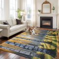 thumbnail image 3 of Fall Branch Trees Area Rug 5x7 Washable Rug Non Slip Bare Root Tree Autumn Forest Large Area Rug Soft Stainresistant Indoor Floor Carpet for Living Room Bedroom Home Office Dining Room Nursery, 3 of 8