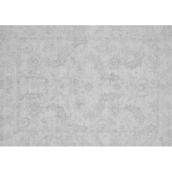 Ahgly Company Indoor Rectangle Oriental Gray Modern Area Rugs, 8' x 10'