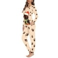 thumbnail image 2 of FOR U DESIGNS Christmas Cat Pajamas for Women Set Long Sleeve Sleepwear for Women 2 Piece Size XS Pjs Lightweight Lounge Pants with Pockets Nightwear Crewneck Tops, 2 of 6