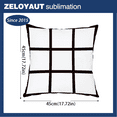 thumbnail image 2 of 12pack Sublimation SHORT PLUSH Pillow Cases Blanks, 16 x 16 Inch, 9 Panels Style SHORT PLUSH Throw Pillow Covers, Cushion Cover for Sublimation, Sofa Couch DIY Pillow Case (No Pillow Insert, 12pcs), 2 of 7