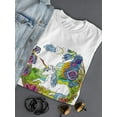 thumbnail image 3 of Beauty Unicorn With Flowers Shaped Tee Women's -Image by Shutterstock, 3 of 4