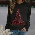 thumbnail image 6 of Makaor Sweatshirts for Women Christmas Crew Neck Tops Raglan Sleeve Long Sleeve Pullover Graphic Casual Clothes, 6 of 6