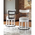 thumbnail image 2 of ZXNYH Valebeck 24" Modern Swivel Counter Height Barstool, Whitewash, 2 of 3
