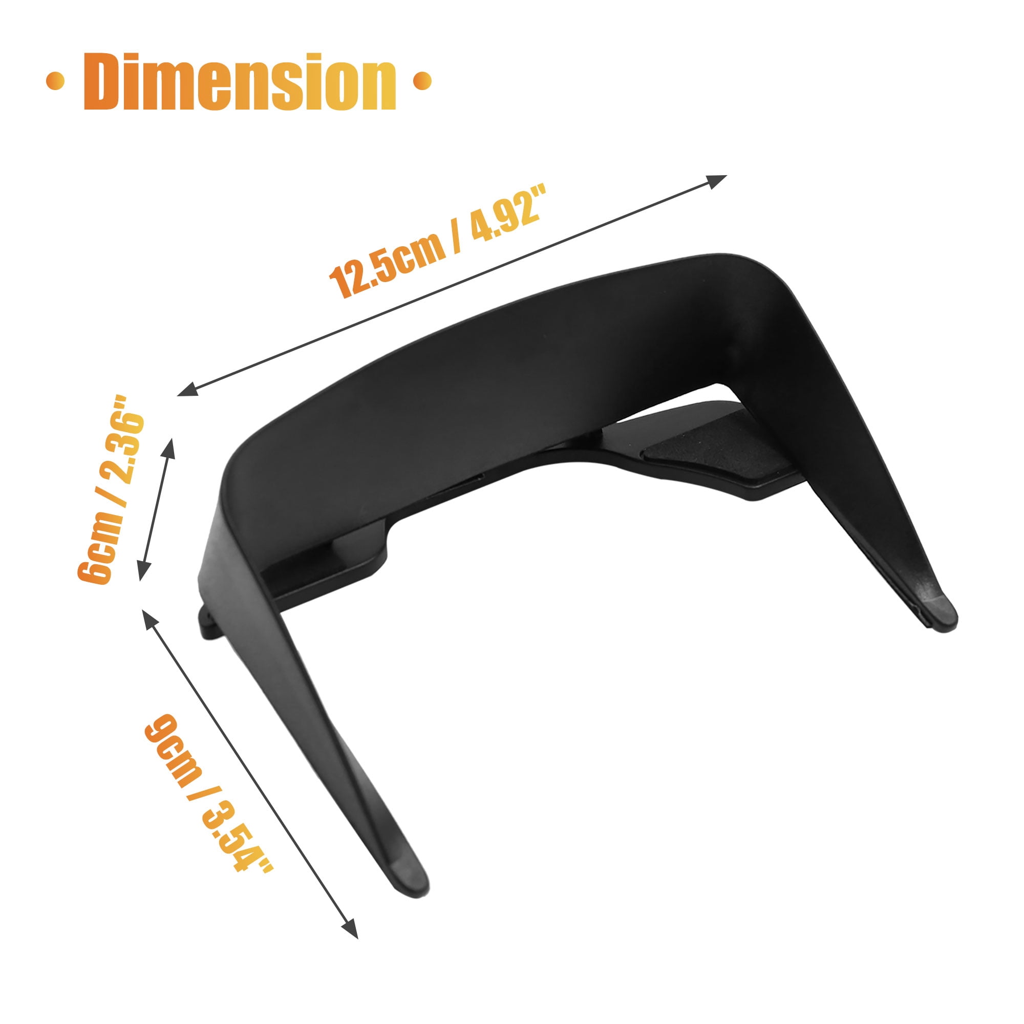 Unique Bargains GPS Navigation Sun Shade Visor Shield Glare Reducing Cover 5"