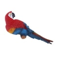 thumbnail image 3 of Figura de loro de resina para césped, adorno para paisajismo, patio, boda, varios 31cm Look Right Red, 3 of 9