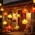 thumbnail image 4 of Viflosae Lights Thanksgiving Centerpieces for Tables LED Pumpkin Maple Leaf Light String Thanksgiving Decorative Light Pendant Holiday Lighting Arrangement Ornaments, 4 of 6