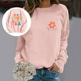 thumbnail image 4 of In My Cool Aunt Era Sweatshirts for Women Fall Winter Long Sleeve Crewneck Auntie Sweatshirt Pullover Tops, 4 of 8