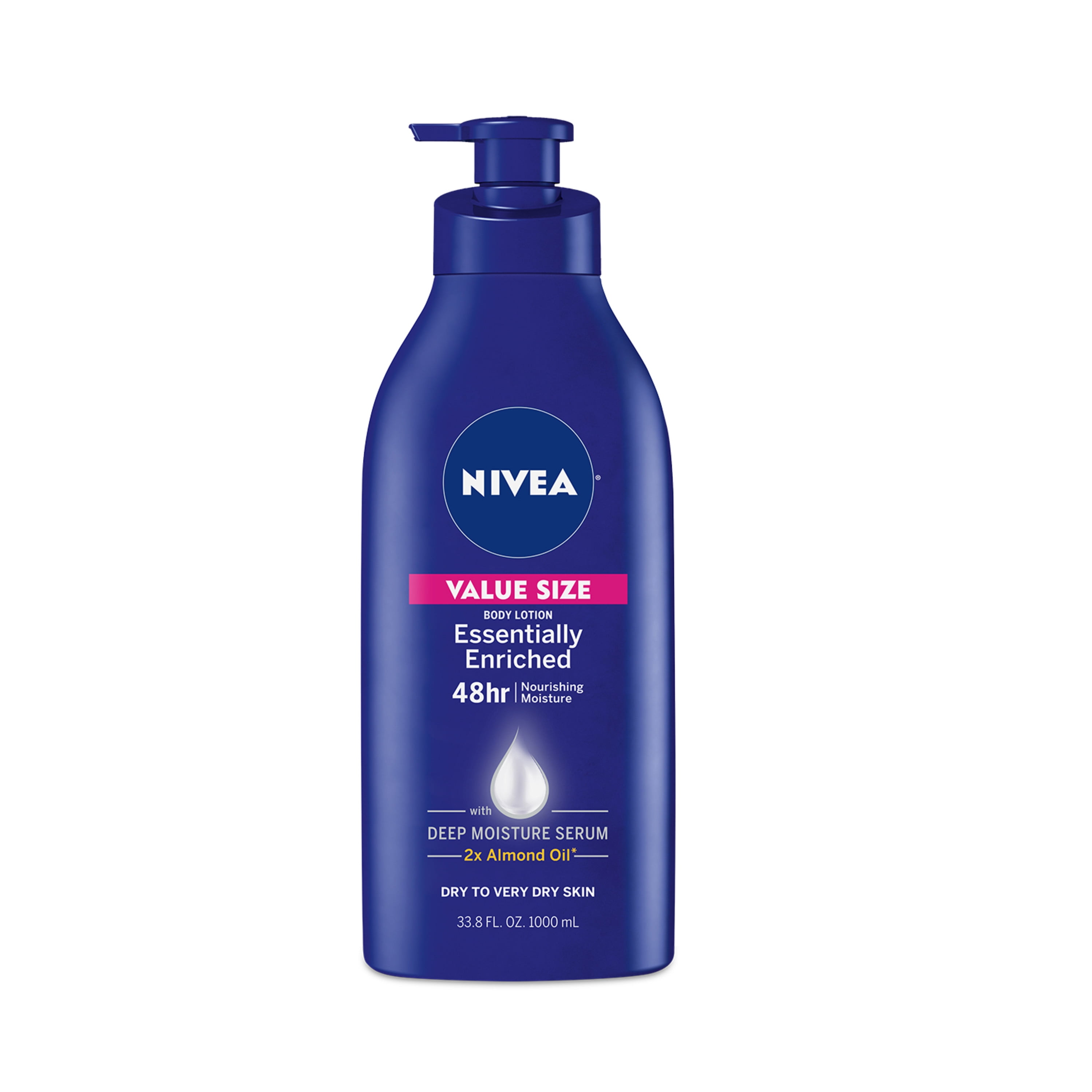 NIVEA Essentially Enriched Body Lotion, 33.8 fl. oz. Bottle