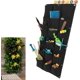 thumbnail image 3 of Gosear, bolsas de plantación verticales colgantes montadas en la pared, maceta de cultivo verde con 36 bolsillos para pared del hogar, balcón, jardín, suministro negro Ormromra WL-00482-1, 3 of 7