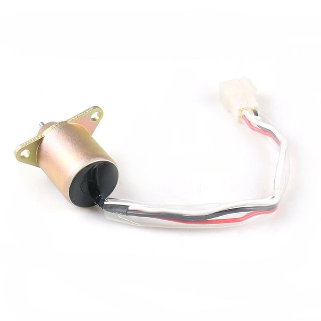 2X 12V Engine Fuel Shut Off Solenoid Valve Shutdown for 119653-77950