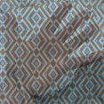 thumbnail image 3 of Geometric Tulle Curtains with Rod Pocket, Entwined Nested Vertical Square Pattern Chevron Abstract Art Print, Sheer Drape for Wedding Party 2 Panels, 7 Sizes, Brown and Sky Blue, by Ambesonne, 3 of 3