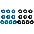 thumbnail image 1 of Locks de correa Bloques de silicona de guitarra para el entusiasta de la guitarra Blue 10pcs, 1 of 8