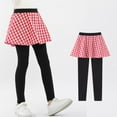 thumbnail image 4 of BULLPIANO Little Girls Leggings Pants with Tutu Skirts Kids Culottes Footless Tights 3-11Y, 4 of 7