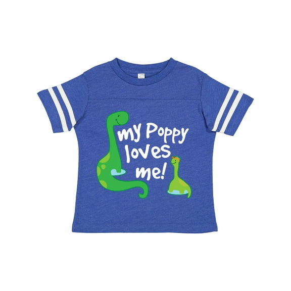 Inktastic My Poppy Grandpa Loves Me Boys Toddler T-Shirt